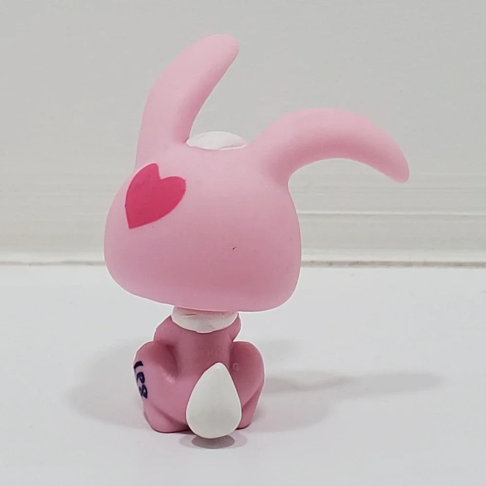 Littlest Pet Shop LPS Authentic NINTENDO DS #1966 Pink Rabbit Long Ears W/ Heart